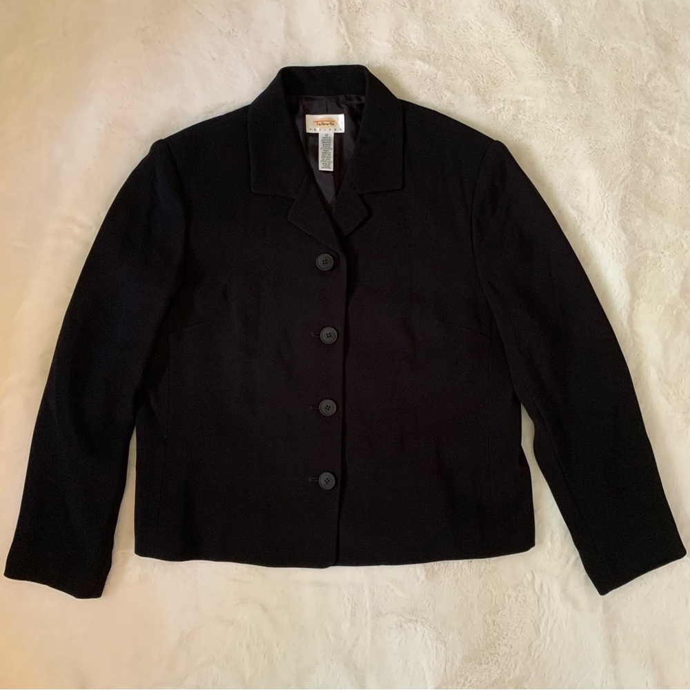 Talbots Petites Black Suit Jacket - Size 12 Petites